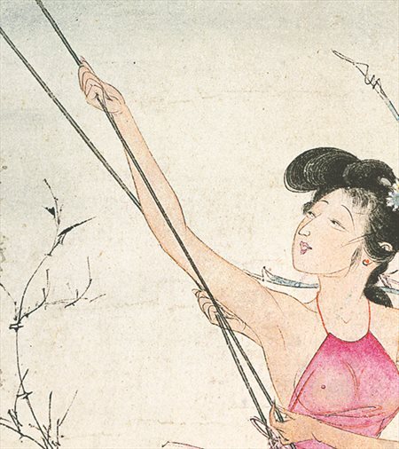 桑日县-胡也佛的仕女画和最知名的金瓶梅秘戏图